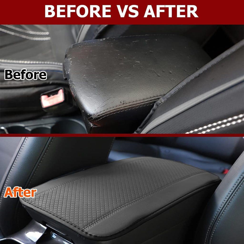 PU Leather Car Center Console Pad, Gray