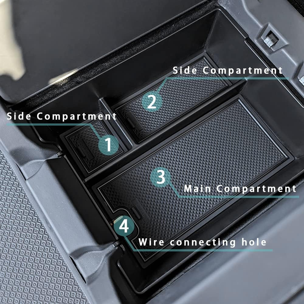 Lower Center Console Organizer Tray for Rivian R1T & R1S (2022-2026)