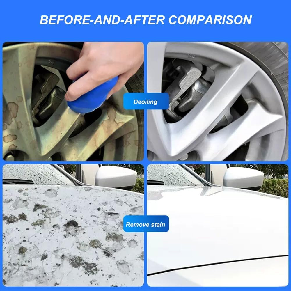 2PCS Car Clay Bar, Auto Detailing Magic Clay Bar Cleaner, Premium Grade Clay Bars, Auto Clean Wash Bars with Washing and Adsorption Capacity, Car Accessories Clay Bar for Cleaning Car (2PCS)
