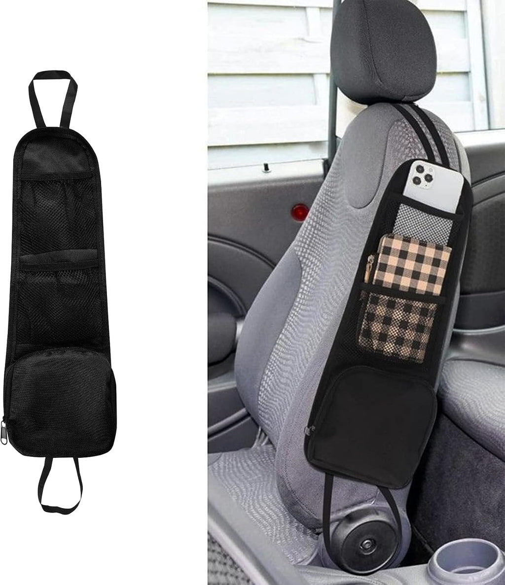 Car Seat Storage Hanging Bag, Multi-Pocket Seat Side Organizer
