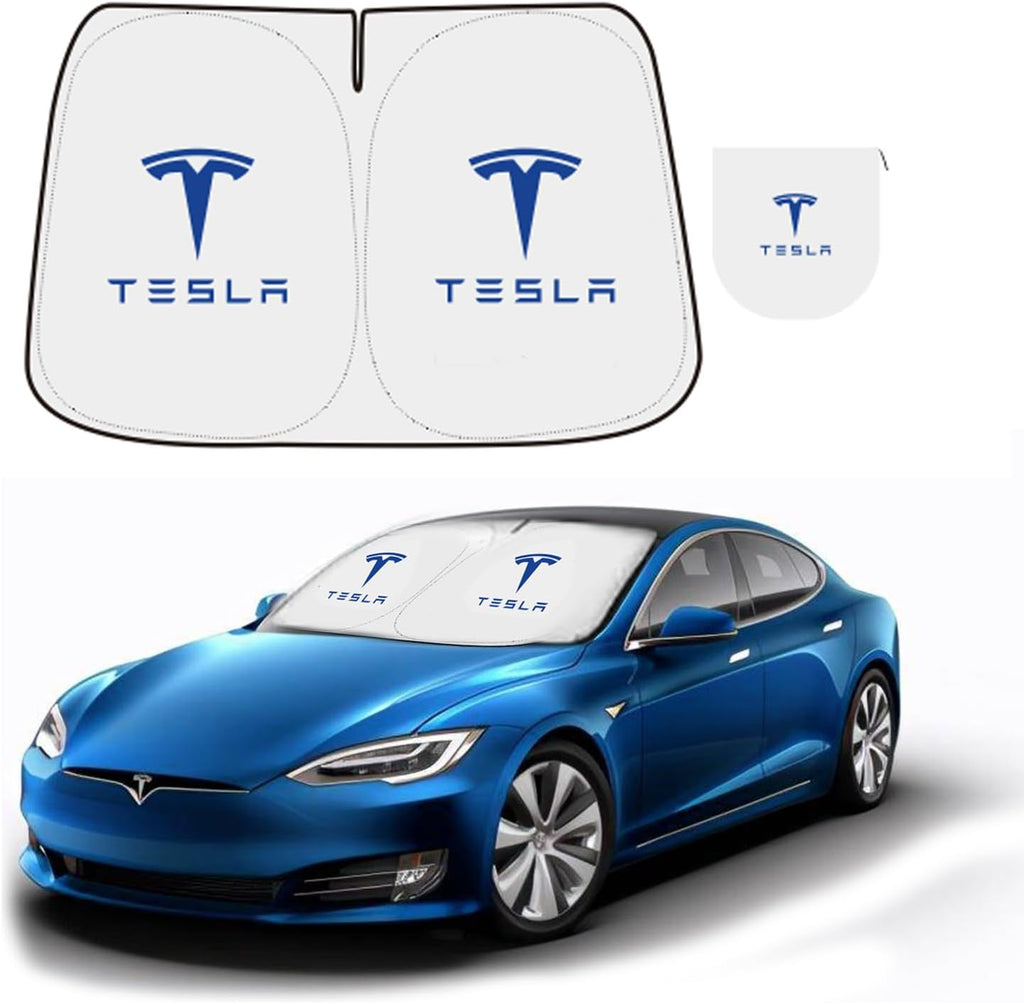 Windshield Sunshade for Tesla Model 3 & Model Y, with Storage Bag
