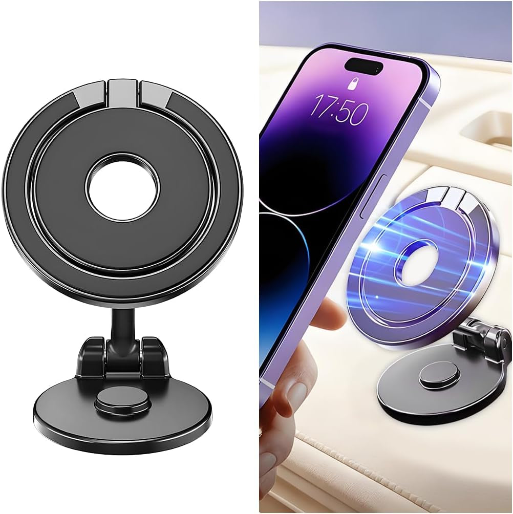 Foldable 360-Degree Magnetic Dashboard Phone Mount, Style A