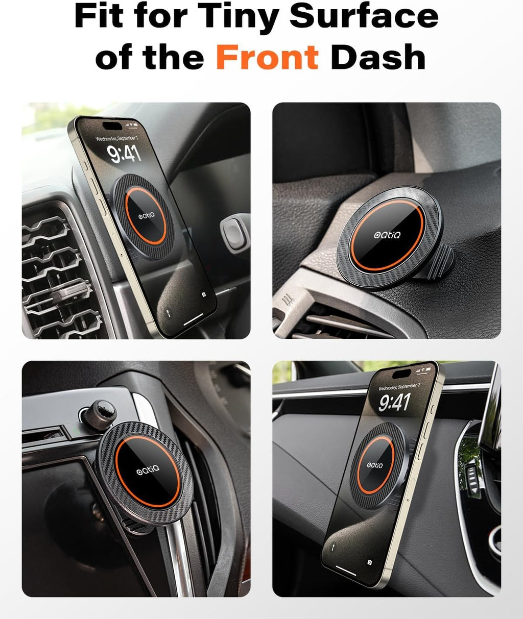 Magnetic Car Phone Mount with Adhesive Base, 2 Pack