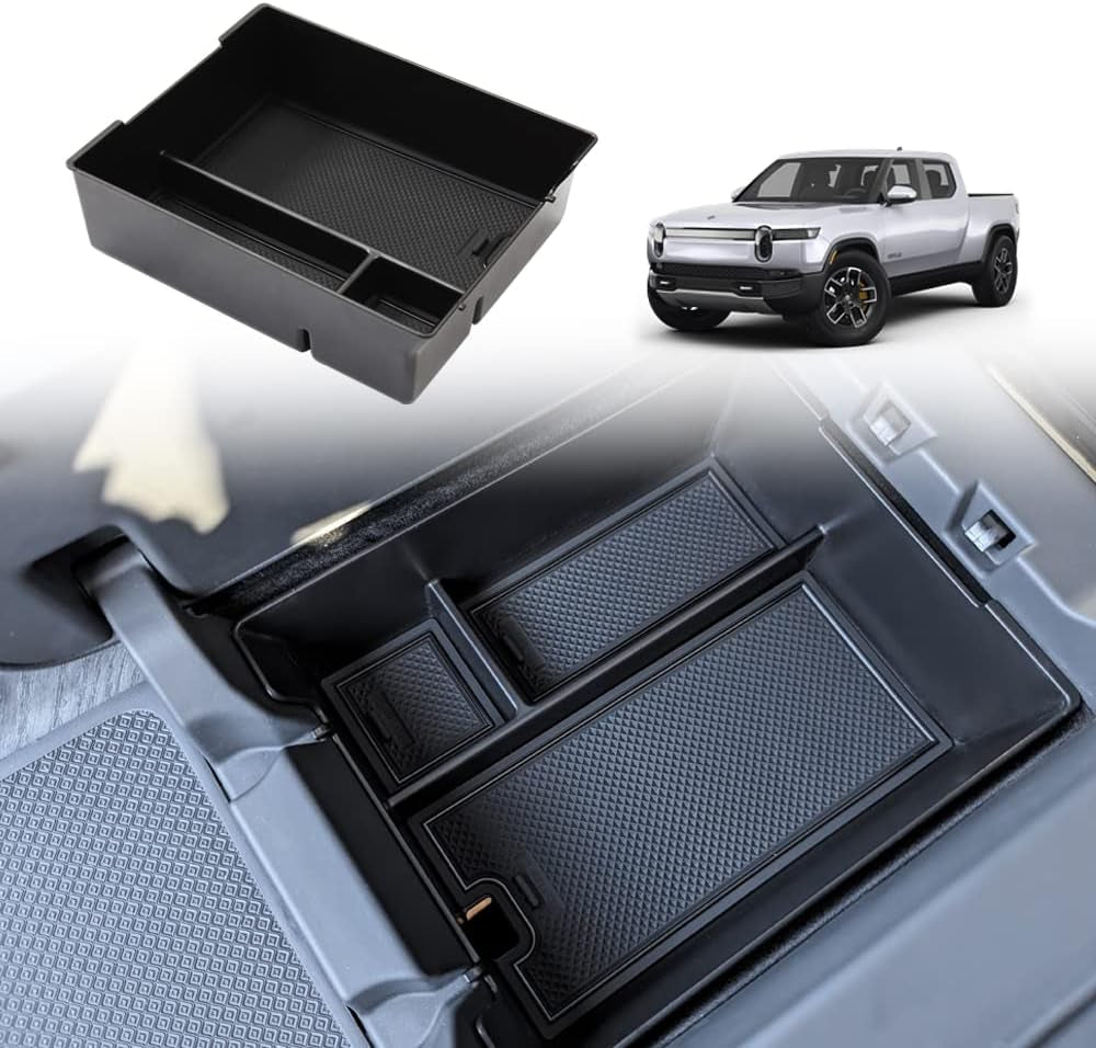 Lower Center Console Organizer Tray for Rivian R1T & R1S (2022-2026)