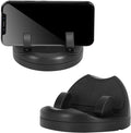 Car Phone Holder Mount, 360° Rotating Adjustable Dashboard Cell Phone Holder with Parking Number Plate, Anti-Slip Self-Adhesive Auto Devices Stand, Center Console Car Mount for Smartphones (2PCS)