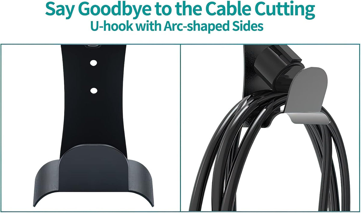 EV Charger Holder Wall Mount for J1772 Connectors (Indoor/Outdoor)