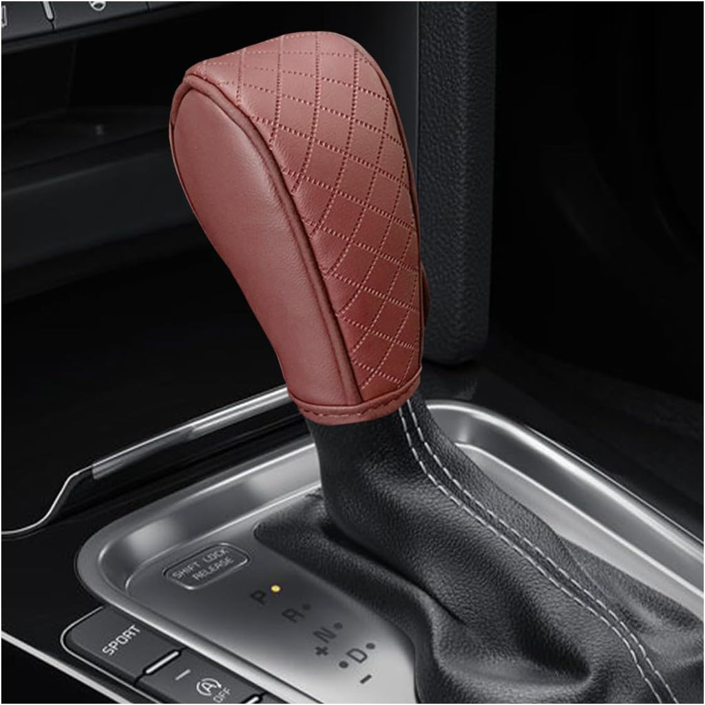 Leather Gear Shift Knob Cover