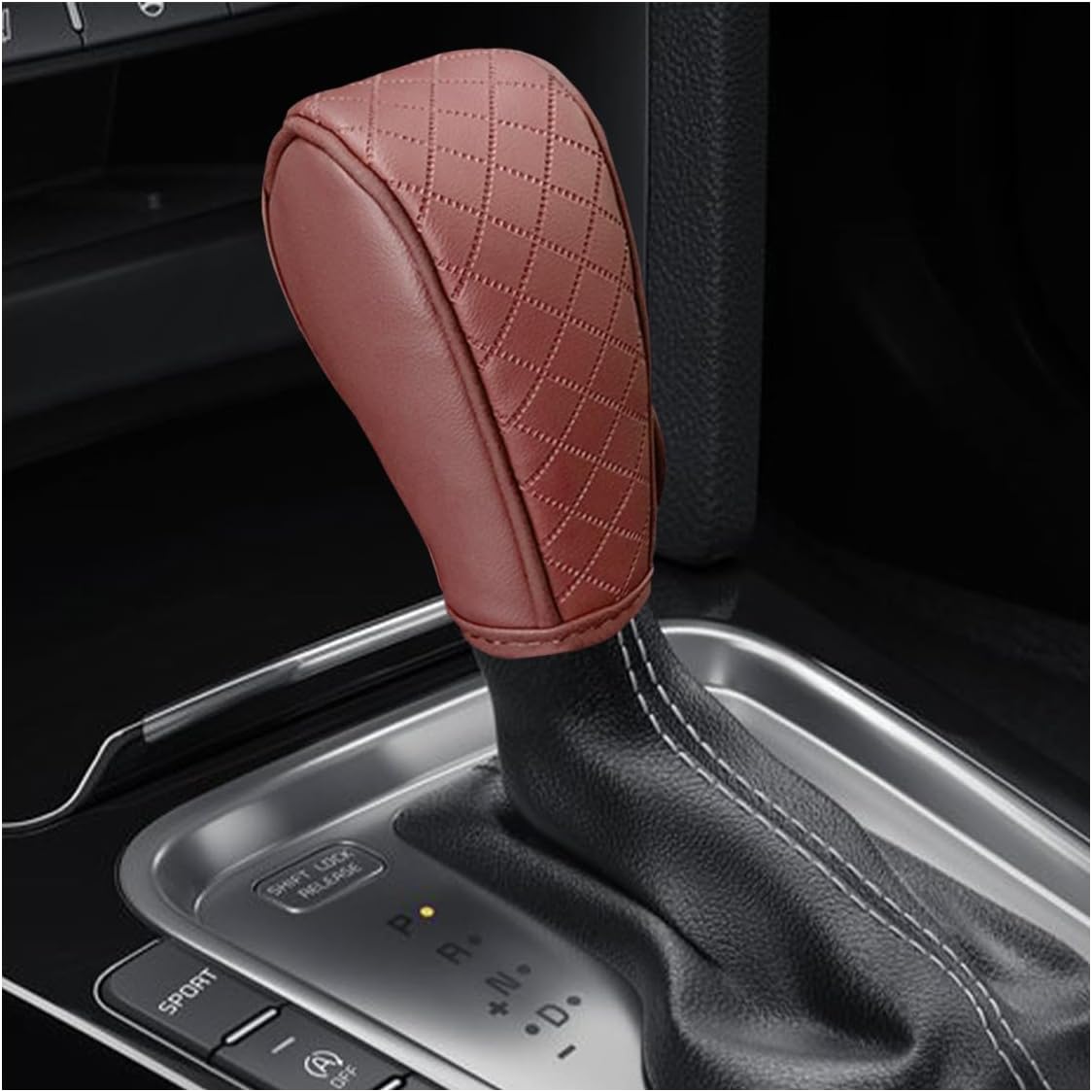 Leather Gear Shift Knob Cover