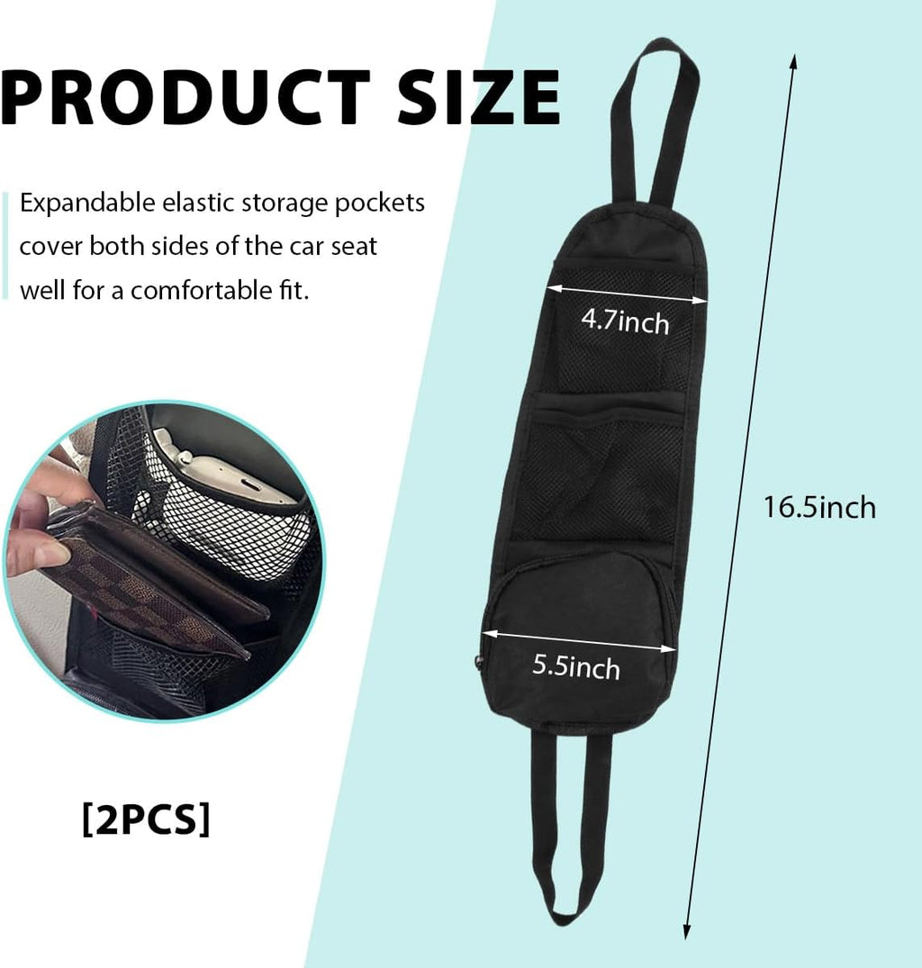 Front Seat Side Hanging Organizer, 2 Pack