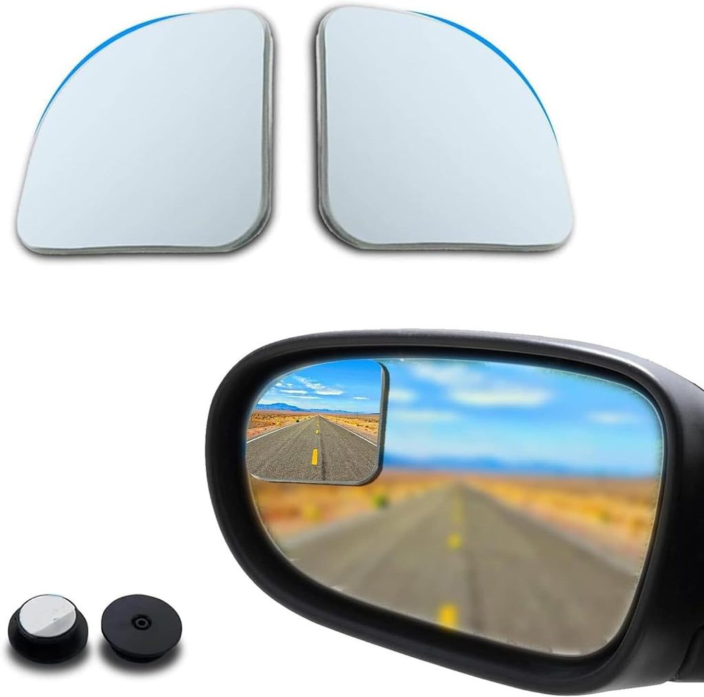 Frameless Convex Blind Spot Mirrors, 2 Pack