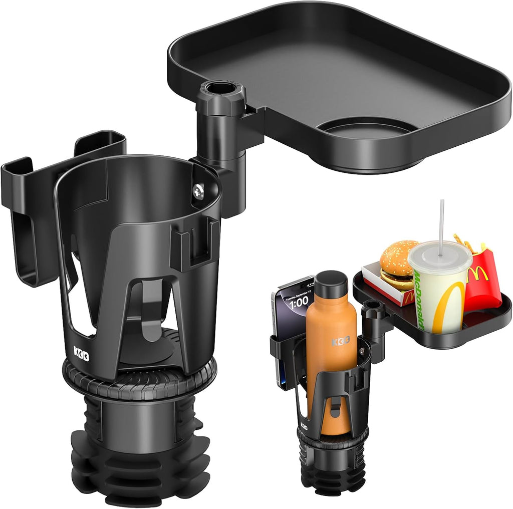 3-in-1 Cup Holder Expander with Tray