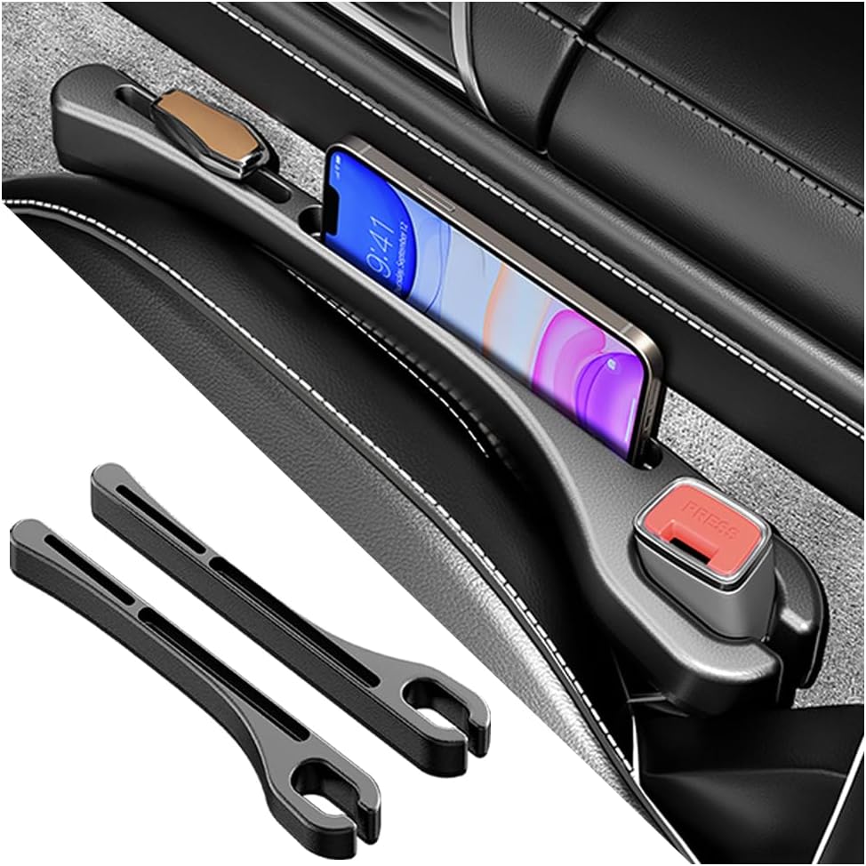 Car Seat Gap Filler with Phone Holder, 2 Pack