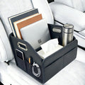 Foldable PU Leather Front Seat Caddy Organizer