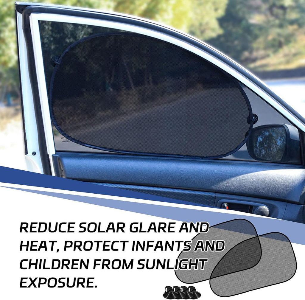 Side & Back Window Sun Shades, 2 Pack
