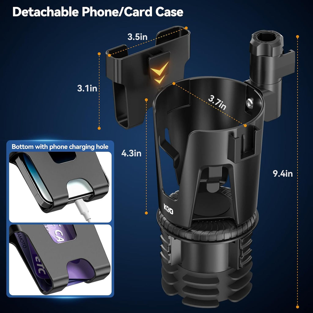 3-in-1 Cup Holder Expander with Tray