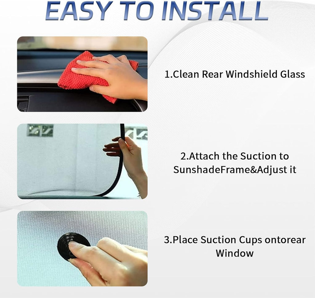 Side & Back Window Sun Shades, 2 Pack