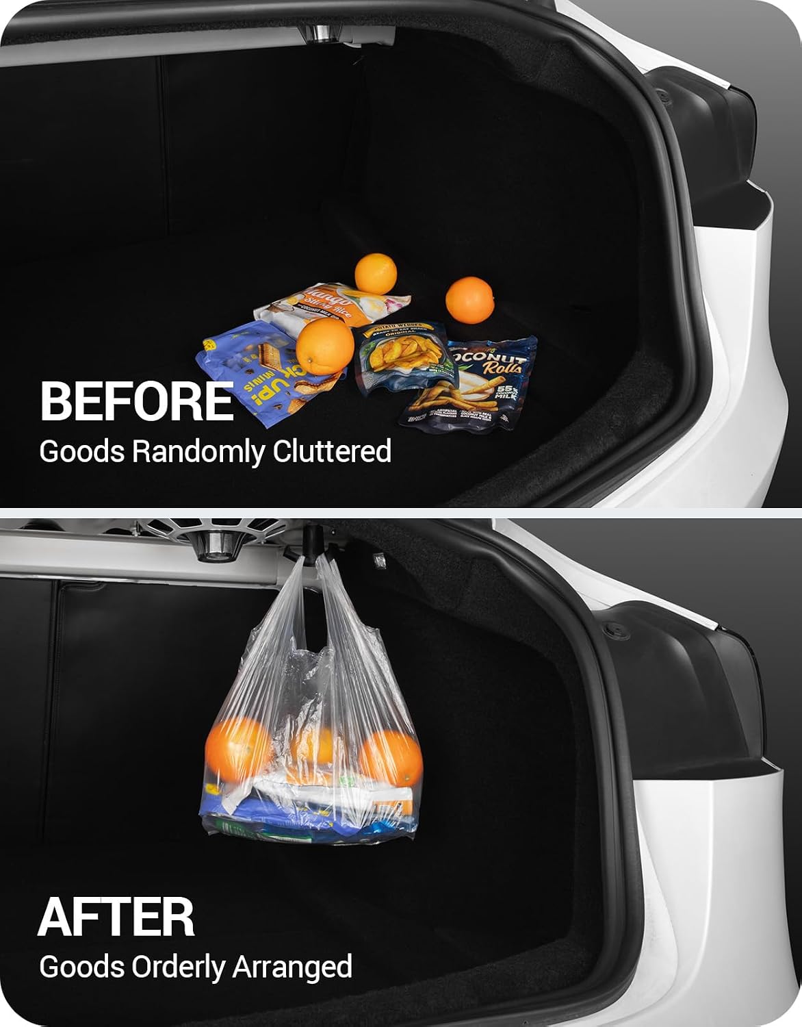 Trunk Grocery Bag Hook for Tesla Model 3