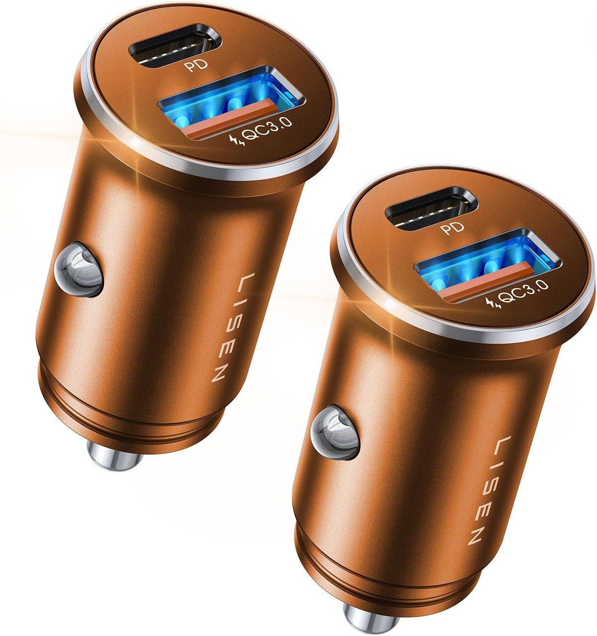 54W Dual-Port USB-C Car Charger