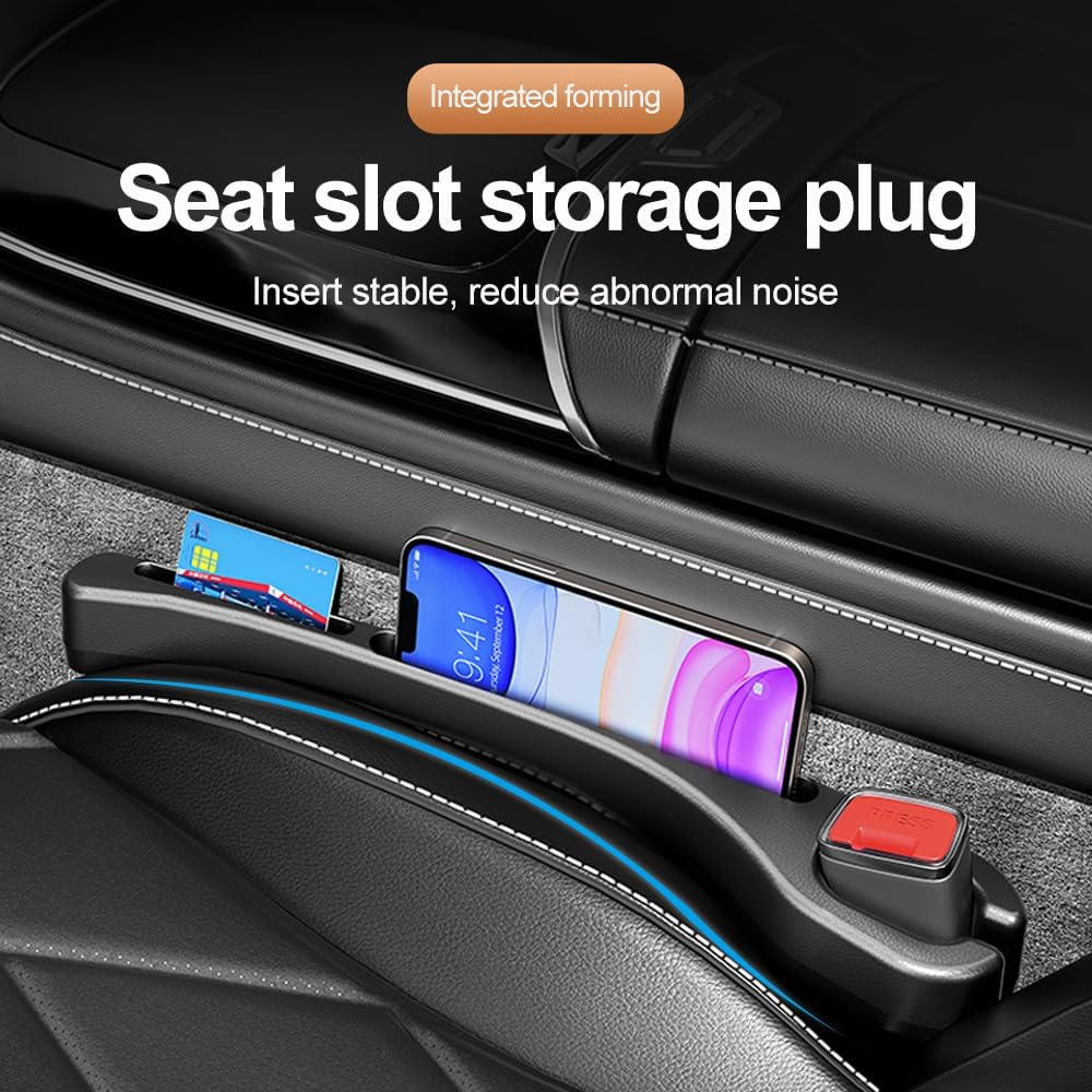 Car Seat Gap Filler with Phone Holder, 2 Pack
