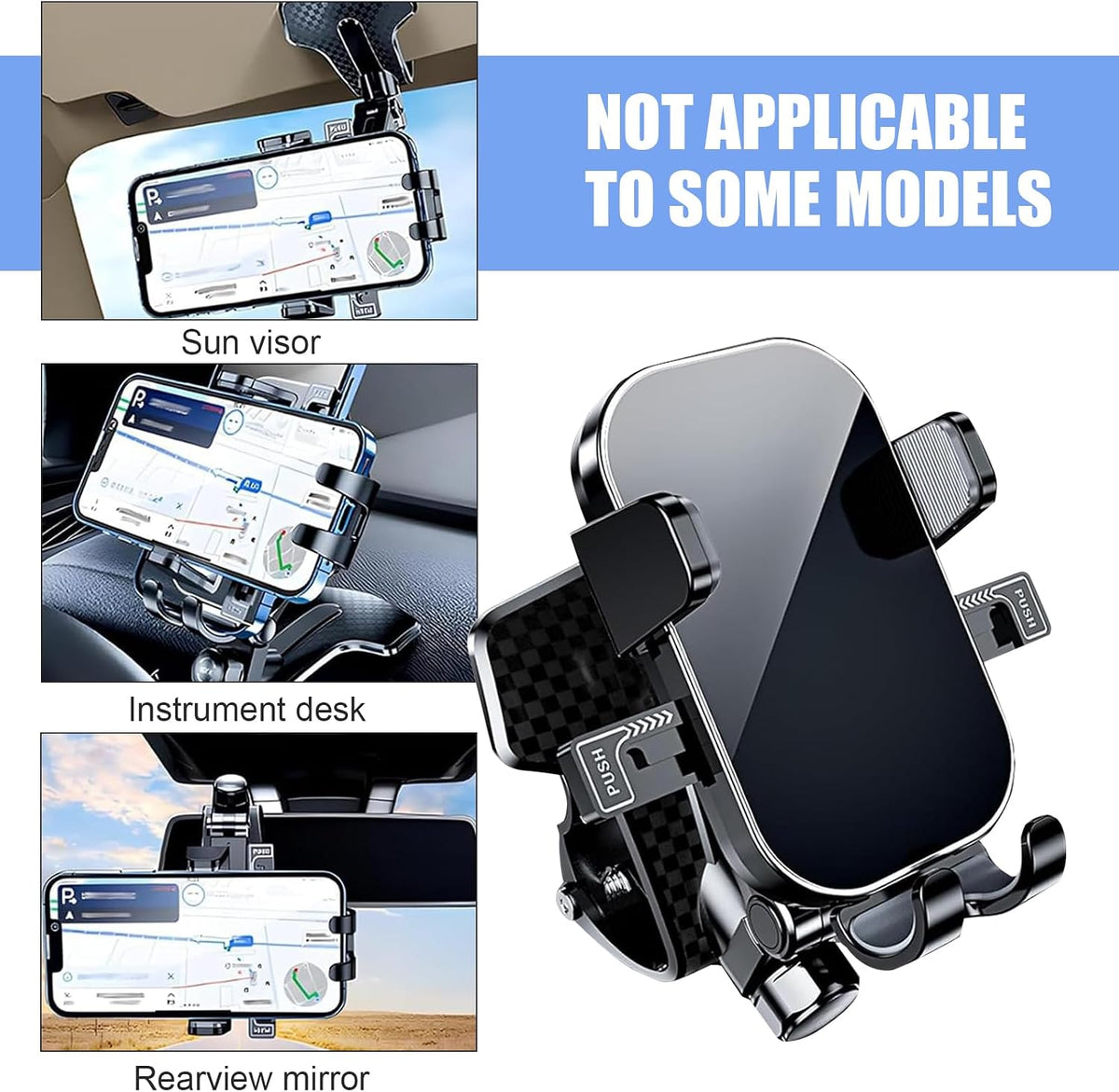 360° Adjustable Anti-Slip Car Phone Holder