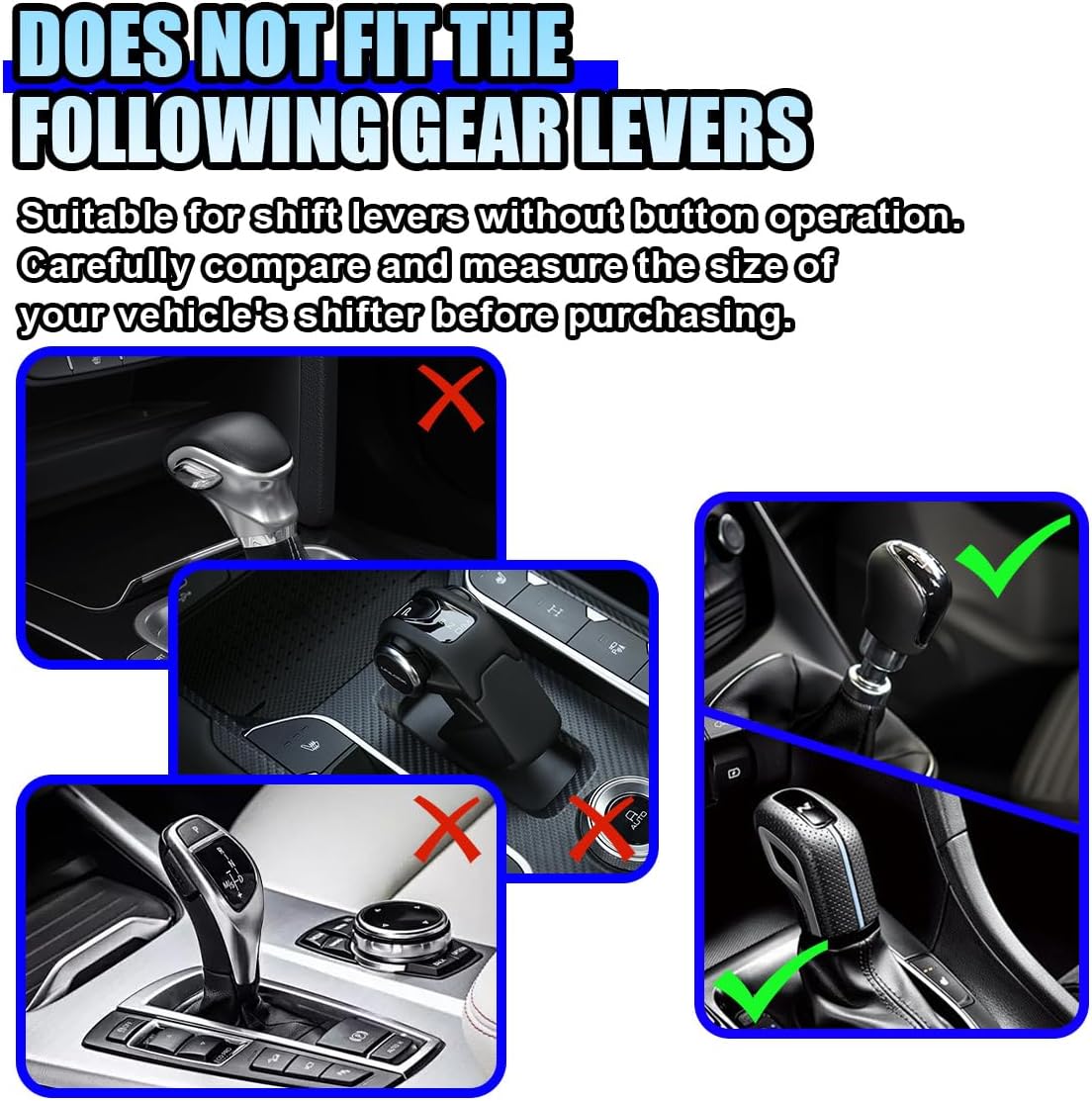 Leather Gear Shift Knob Cover