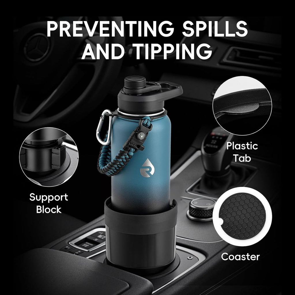 Car Cup Holder Expander with Adjustable Base