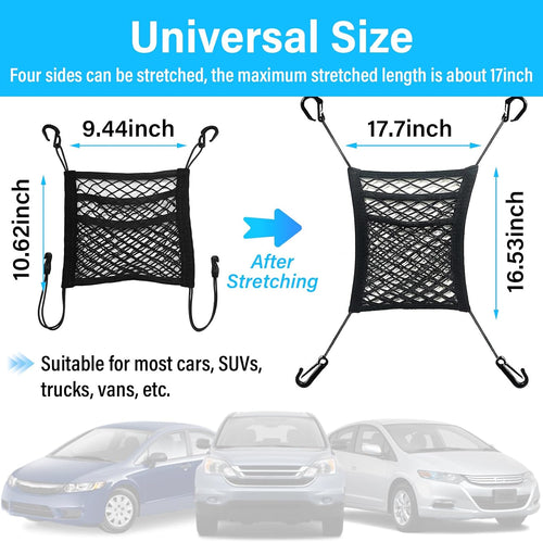 3-Layer Car Mesh Net Pocket