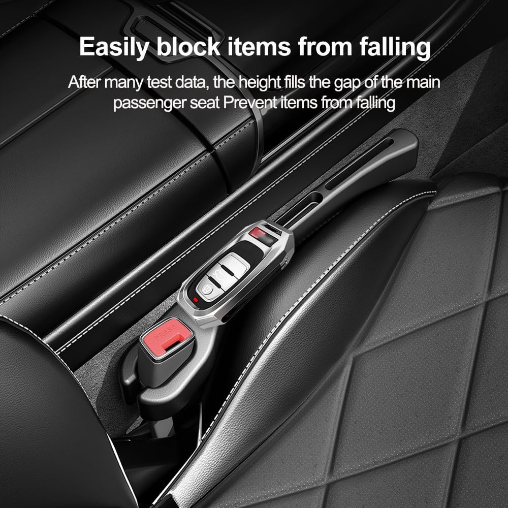 Car Seat Gap Filler with Phone Holder, 2 Pack