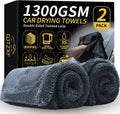 Double-Twist Microfiber Drying Towels, 2 Pack