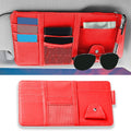 Sun Visor Organizer with Sunglasses Holder