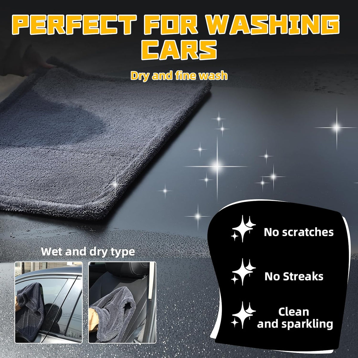 Double-Twist Microfiber Drying Towels, 2 Pack