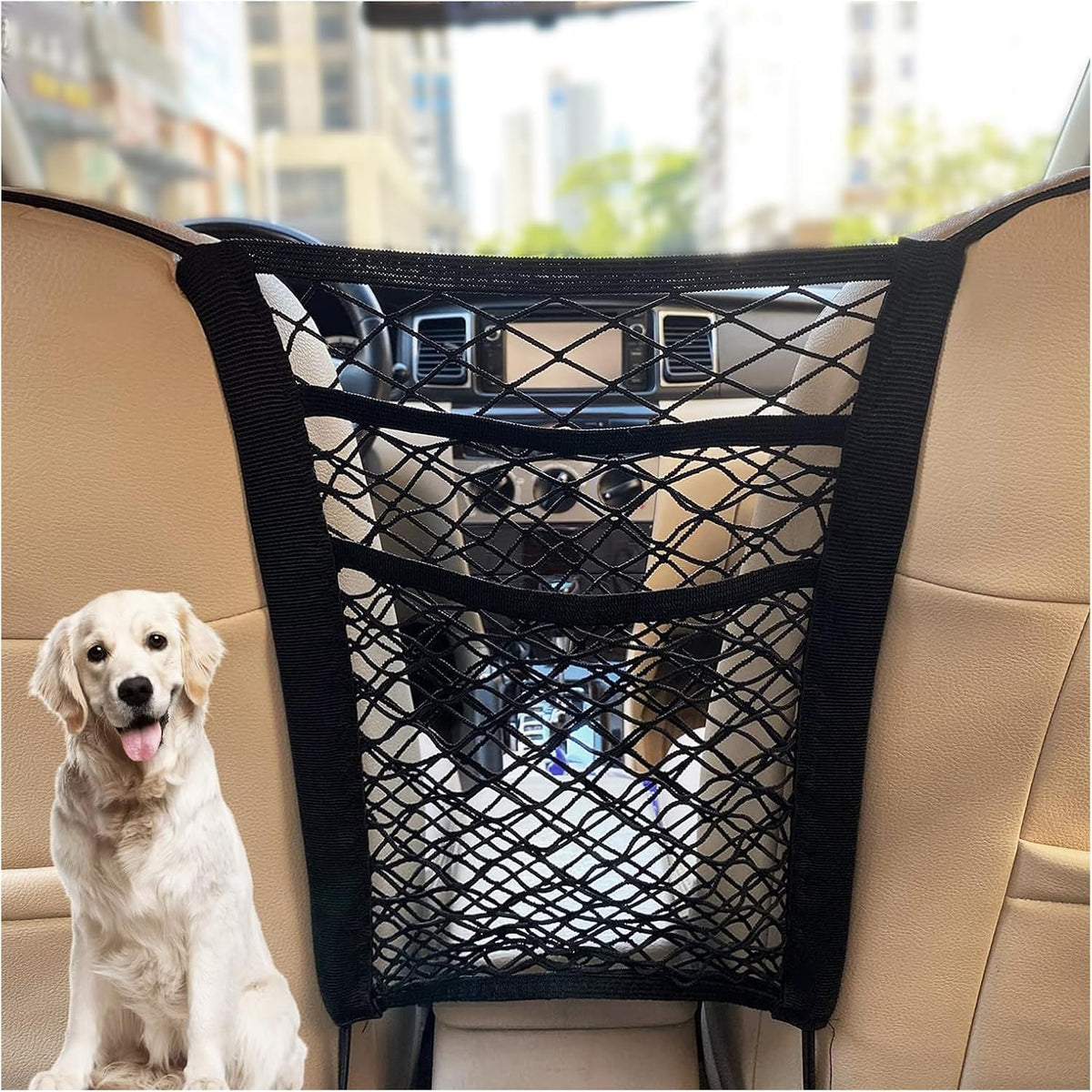 3-Layer Car Mesh Net Pocket