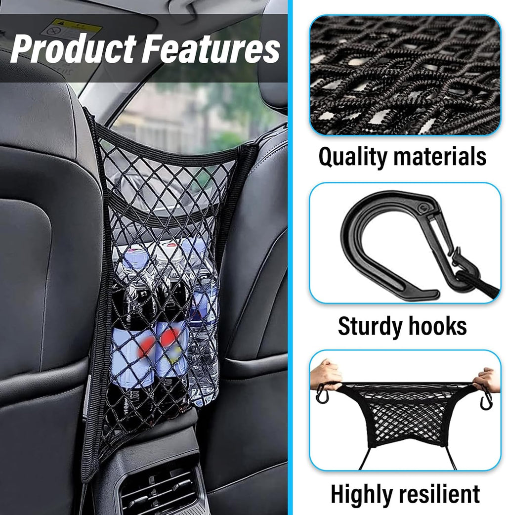 3-Layer Car Mesh Net Pocket