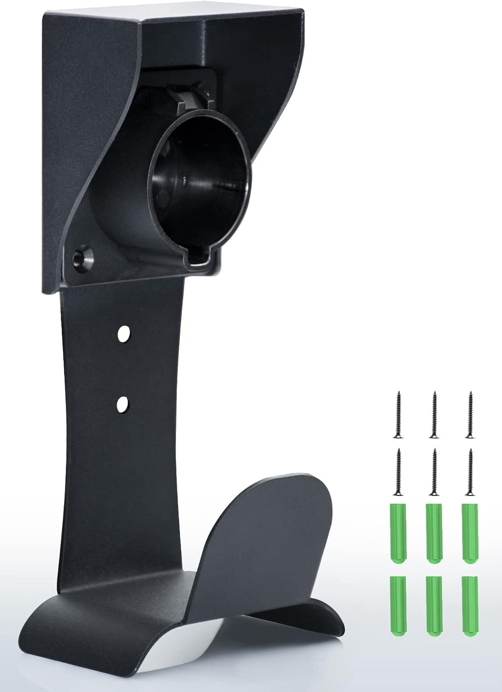EV Charger Holder Wall Mount for J1772 Connectors (Indoor/Outdoor)