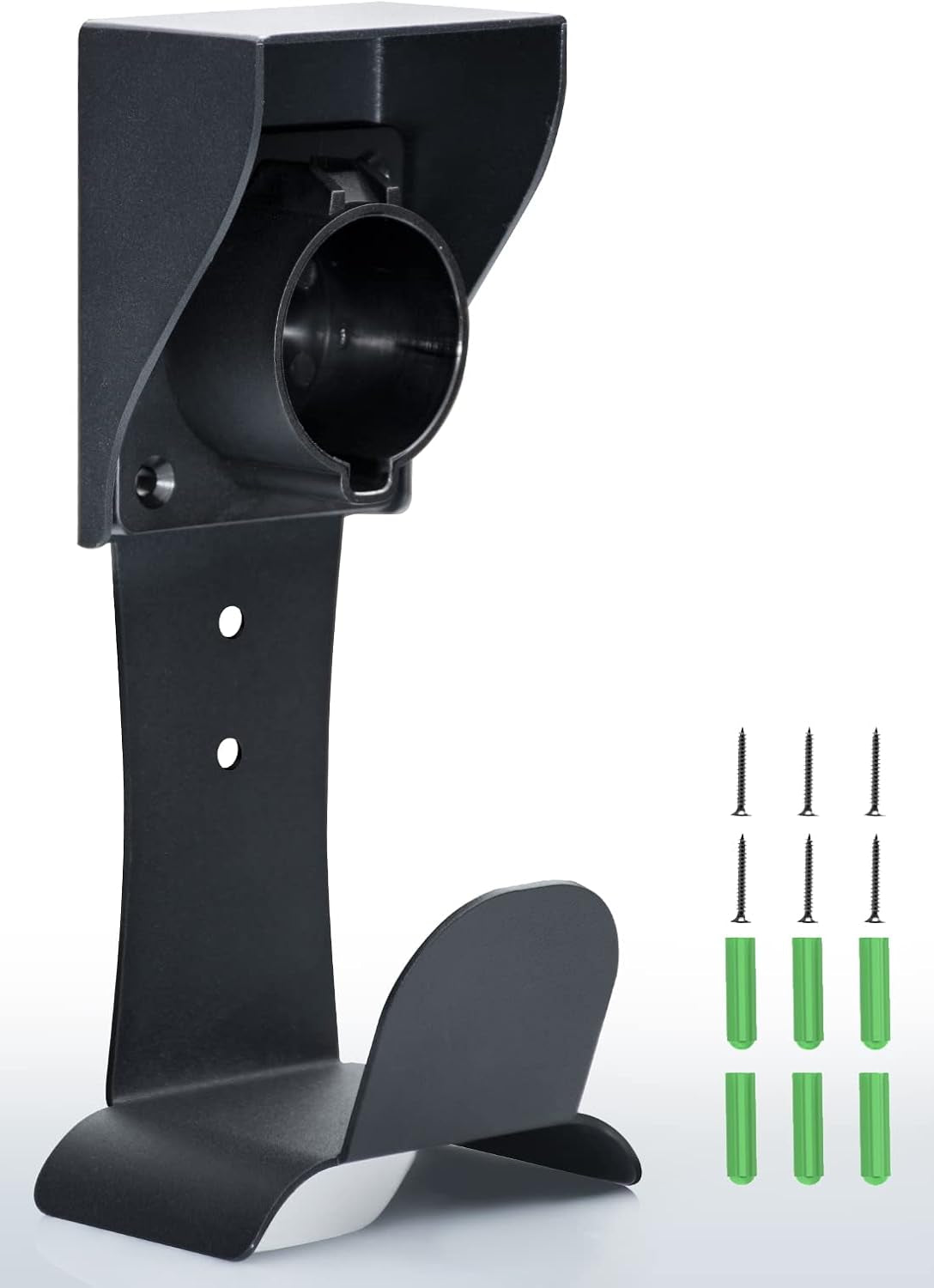 EV Charger Holder Wall Mount for J1772 Connectors (Indoor/Outdoor)