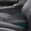 2 in 1 Car Seat Cushion Lumbar Pillow - Comfort Memory Foam Seat Cushion for Driving, Office - Sciatica-Back Pain Relief, Car Cushion for Car, Truck, Office, Wheelchair (Black)