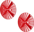 2PCS Car Wash Bucket Insert, Auto Washing Grit Trap Bucket Filter Removes Dirt & Debris, Car Dirt Guard Detailing & Cleaning Tool Fits 12 Inch Diameter or 3-5 Gallon Buckets (Red)