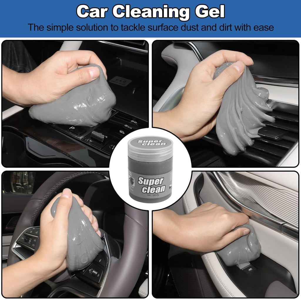14-Piece Car Interior Detailing Kit with Windshield Cleaner Tool