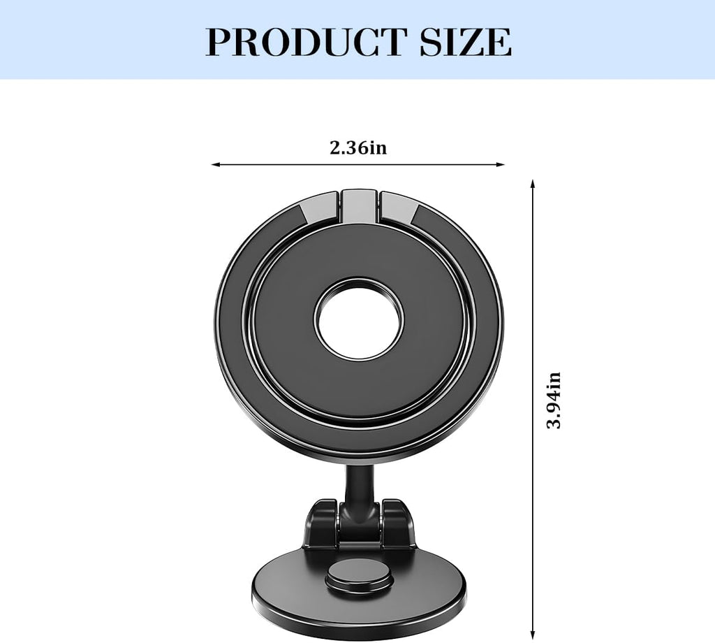 Foldable 360-Degree Magnetic Dashboard Phone Mount, Style A