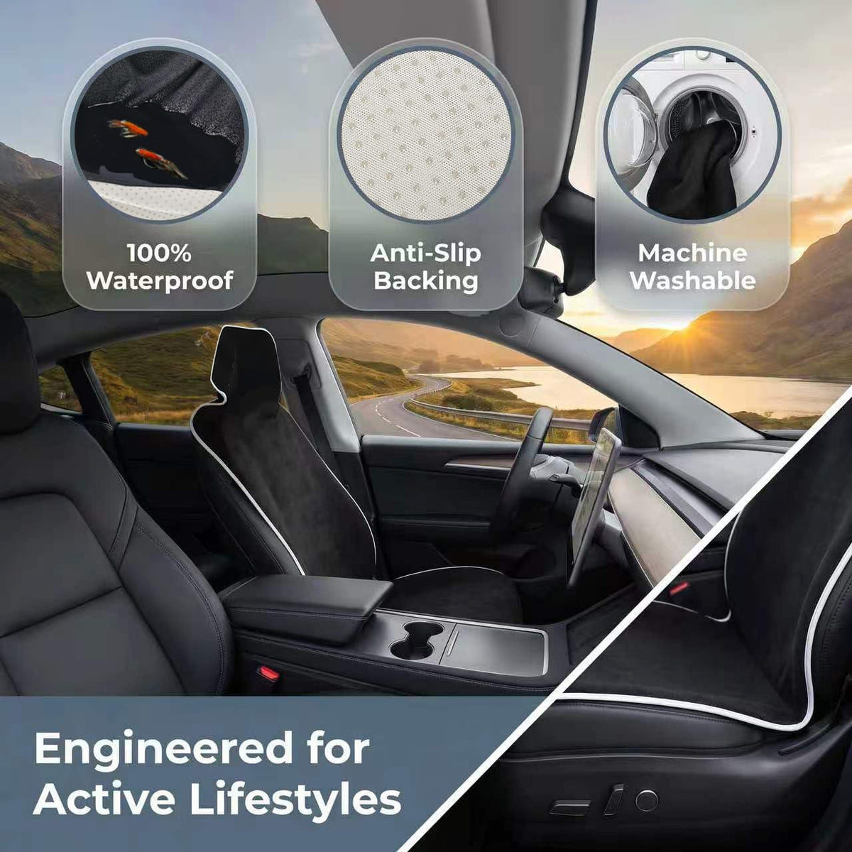 Waterproof Stain Resistant Towel Car Seat Covers