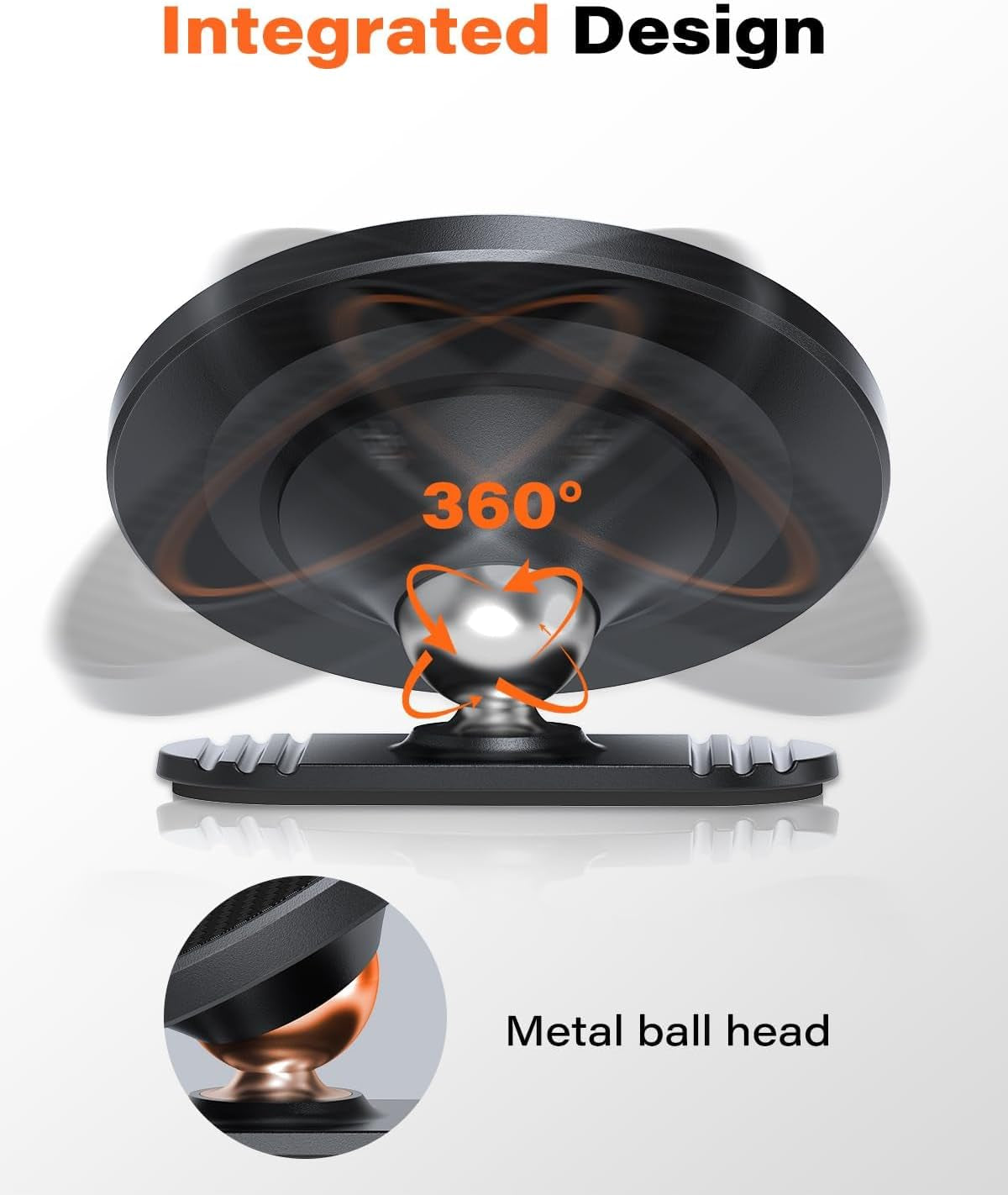 Magnetic Car Phone Mount with Adhesive Base, 2 Pack