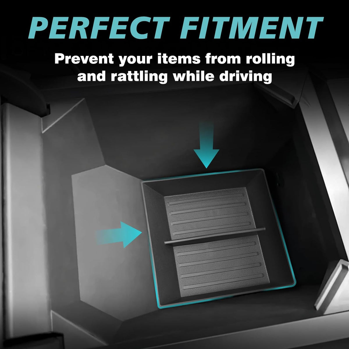 Lower Armrest Console Organizer Tray for Tesla Cybertruck (2024+)