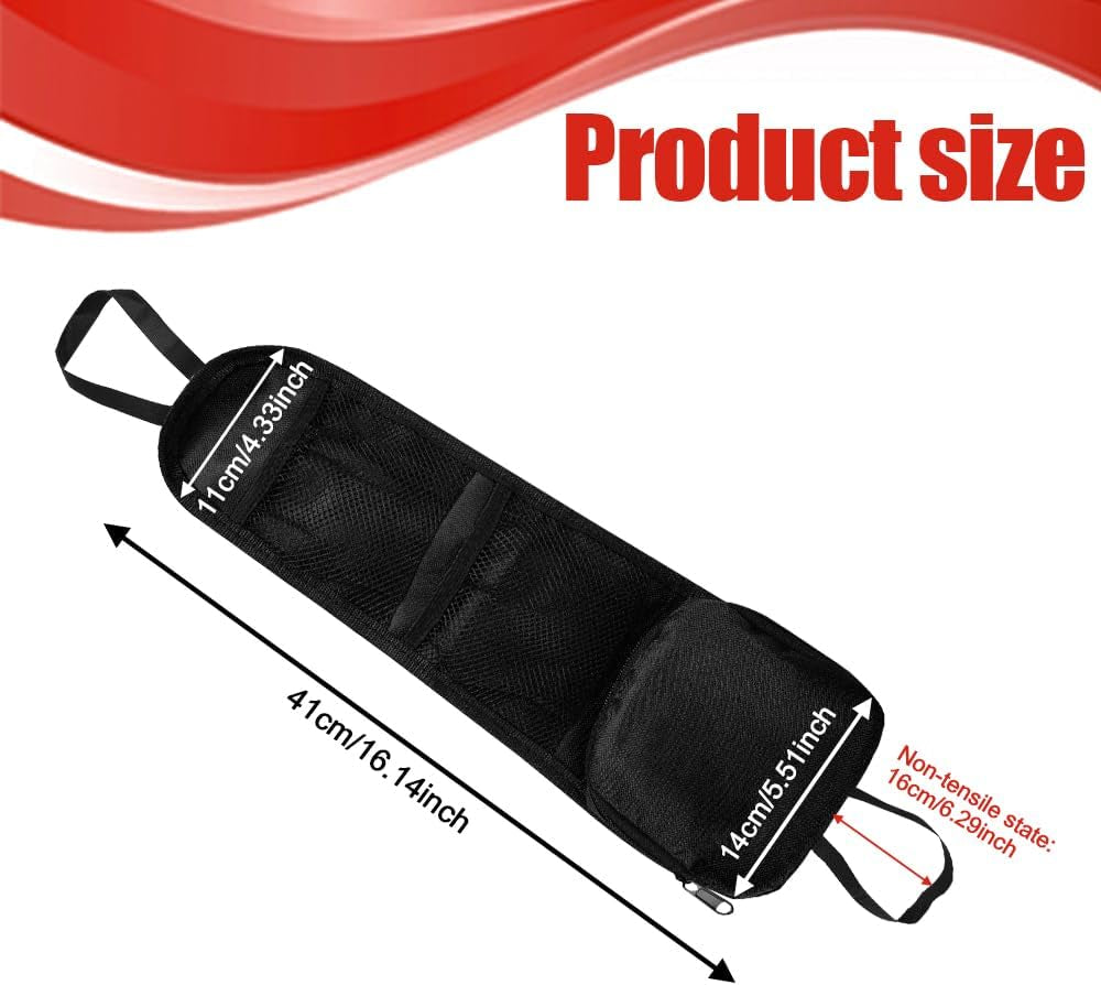 Car Seat Storage Hanging Bag, Multi-Pocket Seat Side Organizer